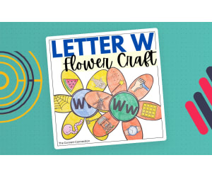 Letter W Flower Craft