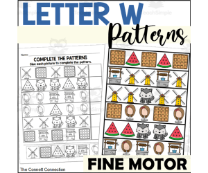 Letter W Patterns