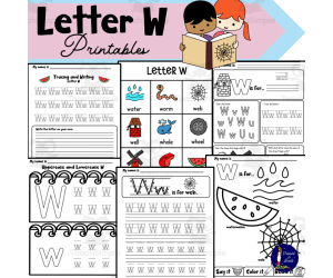 Letter W Printables