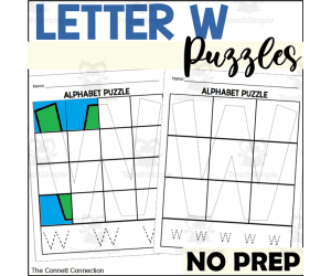 Letter W Puzzles