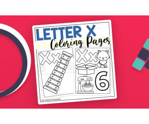 Letter X Coloring Sheets – 8 Worksheets