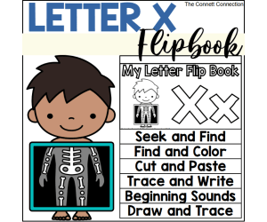 Letter X Flip Book