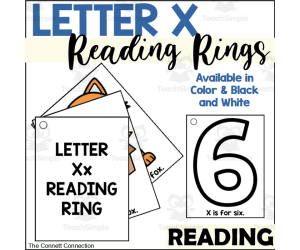 Letter X Reading Rings