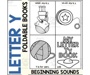 Letter Y Mini Alphabet Book