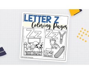 Letter Z Coloring Sheets