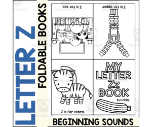 Letter Z Mini Alphabet Book