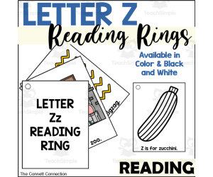 Letter Z Reading Rings