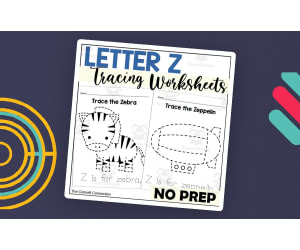 Letter Z Tracing Worksheets