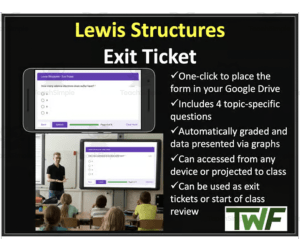 Lewis Structures - Exit Ticket and Review Activity