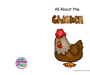 Life Cycle of a Chicken Adapted Book, Printable, Color and BW, Special Ed