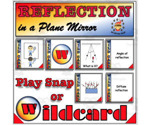 Light - Reflection Wildcard and Snap Card Games for Middle School