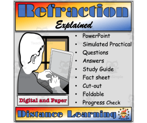 Light - Refraction Explained -  Distance Learning and Homeschool for Middle School