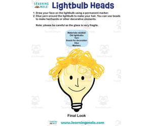 Lightbulb Heads Activity