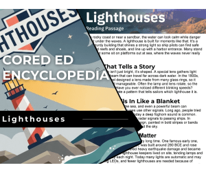 Lighthouses Reading Comprehension Passage - Cored Ed Encyclopedia