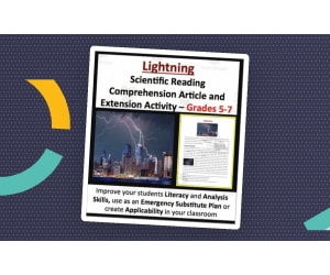 Lightning - Digital Scientific Reading Comprehension Article – Grades 5-7