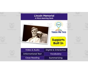 Lincoln Memorial | Reading Comprehension Deck | Interactive Lesson