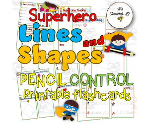 Lines and Shapes Tracing and Pencil Control Flashcards