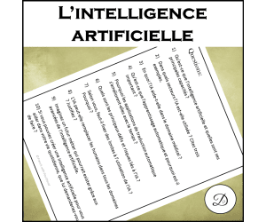 L’intelligence artificielle - texte informatif / French Reading compre