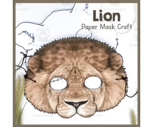 Lion Paper Mask
