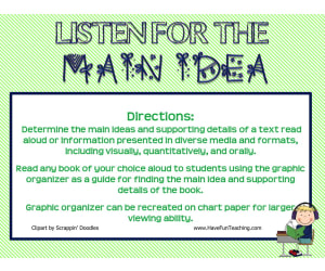 Listen for the Main Idea Activity