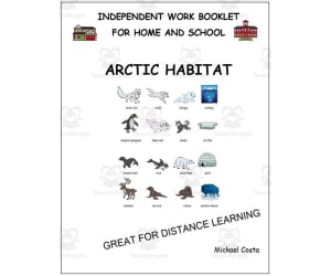 Literacy worksheets: Artic habitat