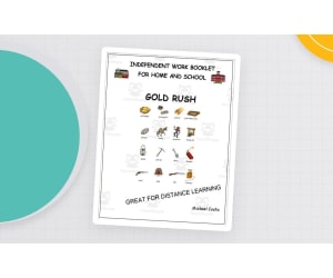 Literacy worksheets: gold rush