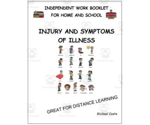 Literacy worksheets: injury