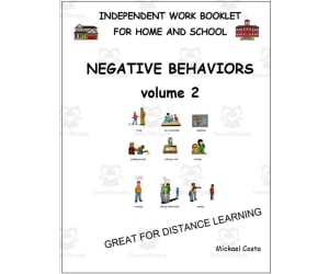 Literacy worksheets : Negative behaviors vol 2