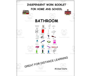 Literacy Worksheets: The bathroom vocabulary