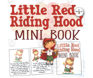 Little Red Riding Hood Fairy Tale Foldable Mini Book Grade 1 2 3 ELA