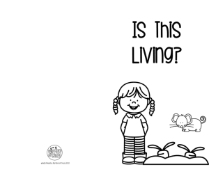 Living and Nonliving Printable Activity Book