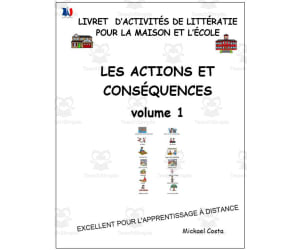 Livret d’activités de littératie et vocabulaire: Actions et conséquences volume 1