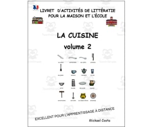 Livret d’activités de littératie et vocabulaire: La cuisine volume 2