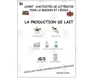 Livret d’activités de littératie et vocabulaire: La production de lait