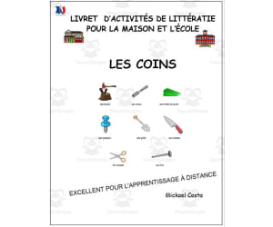 Livret d’activités de littératie et vocabulaire: Les coins