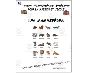 Livret d’activités de littératie et vocabulaire: Les mammifères
