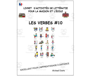 Livret d’activités de littératie et vocabulaire: les verbes, volume 10