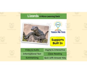 Lizards | Interactive Science Lesson | Micro-Learning Deck