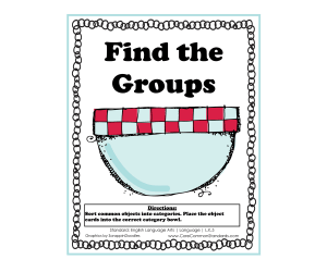 L.K.5 Common Core Activity