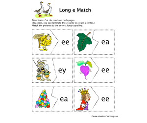 Long E Matching Puzzle