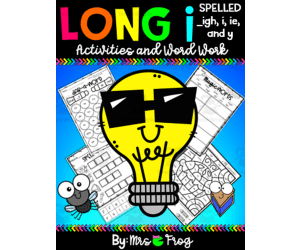 Long I Spelled i, _igh, _ie, and _ey Activities and Word Work Bundle