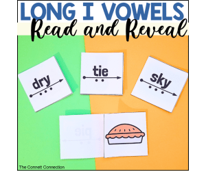 Long I Vowel Sounds Read and Reveal Blending Cards