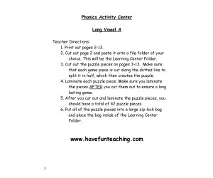 Long Vowel A Puzzle