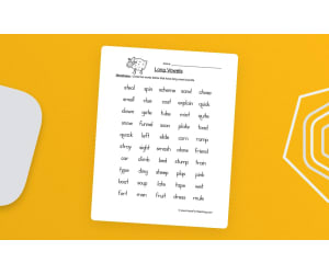 Long Vowels Circling Worksheet