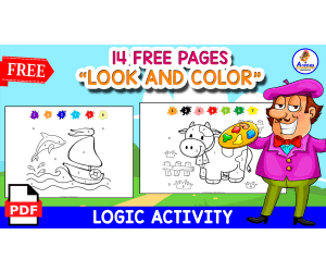 LOOK AND COLOR | 14 FREE PAGES