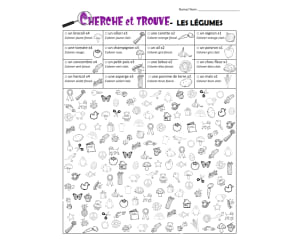 Look and Find! - Vegetables ( French Version )