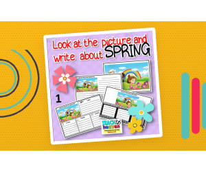Look at the  picture and  write  about SPRING 1