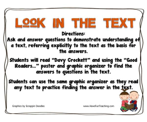 Look in the Text Activity