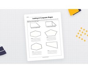 Looking at Composite Shapes Worksheet