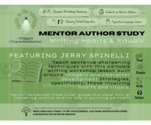"Loser" Mentor Text Study • Writing Habits & Rituals